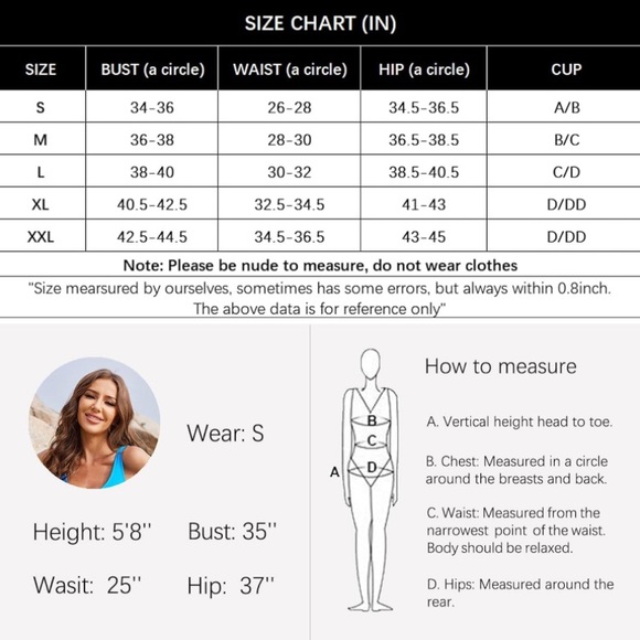 ~Bikini Sets High Waisted Two Piece Sporty Tummy Control Bathing Suits~ - Picture 5 of 6